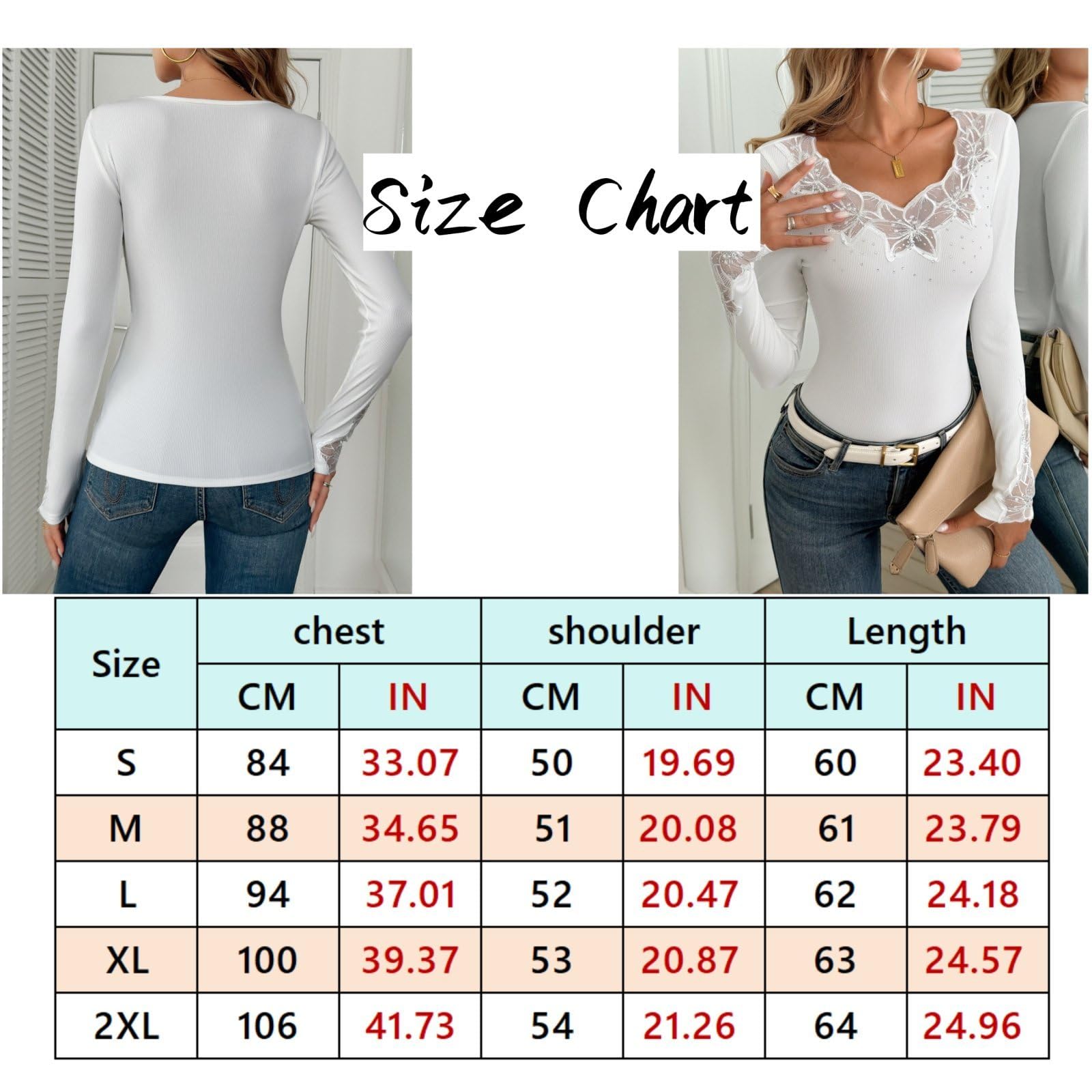 Top Da Donna Y2K A Manica Lunga Aderente Alla Moda in Maglia A Coste Morbida Con Pizzo E Strass