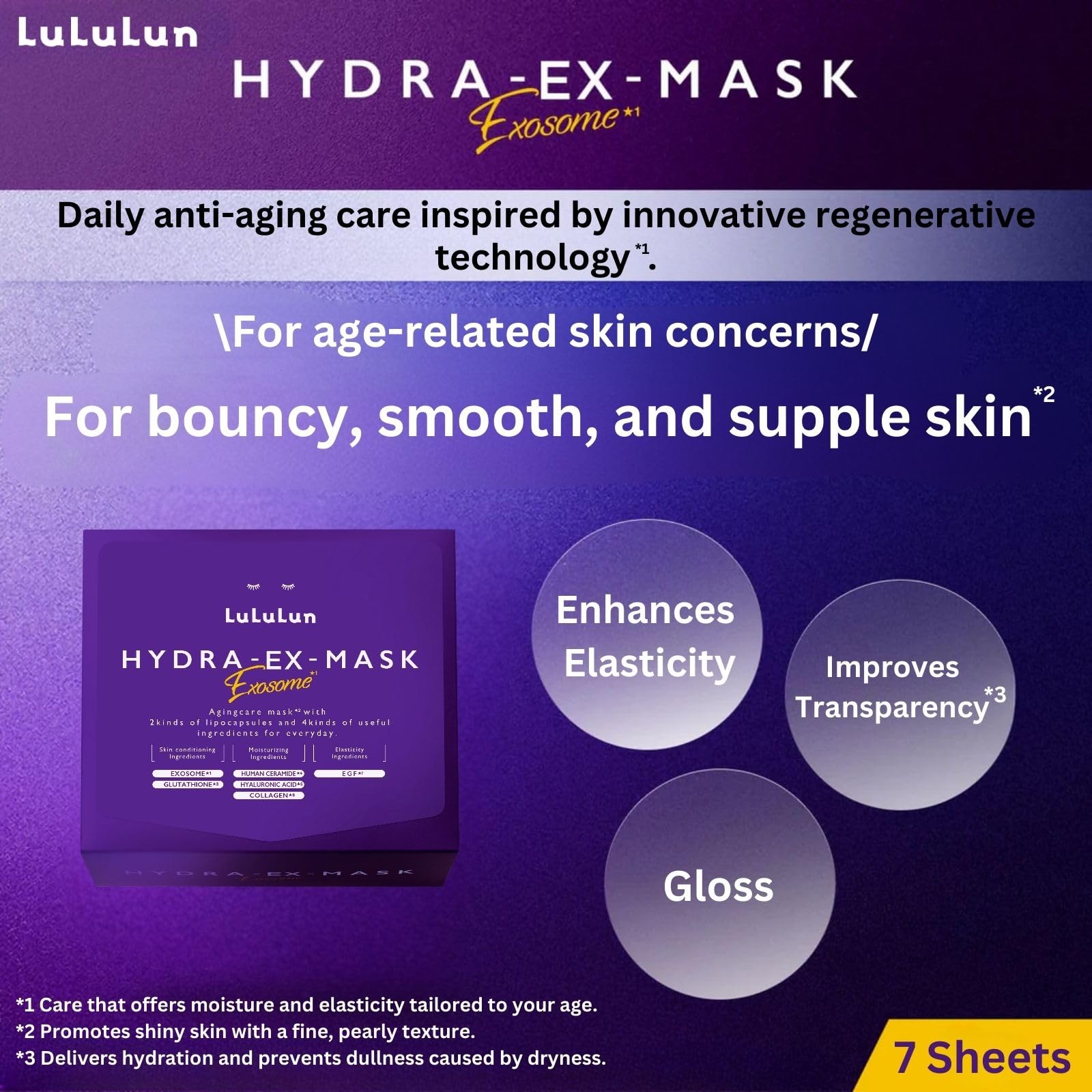 Lululun Hydra Ex Exosome Sheet Mask 28s : Amazon.sg: Beauty