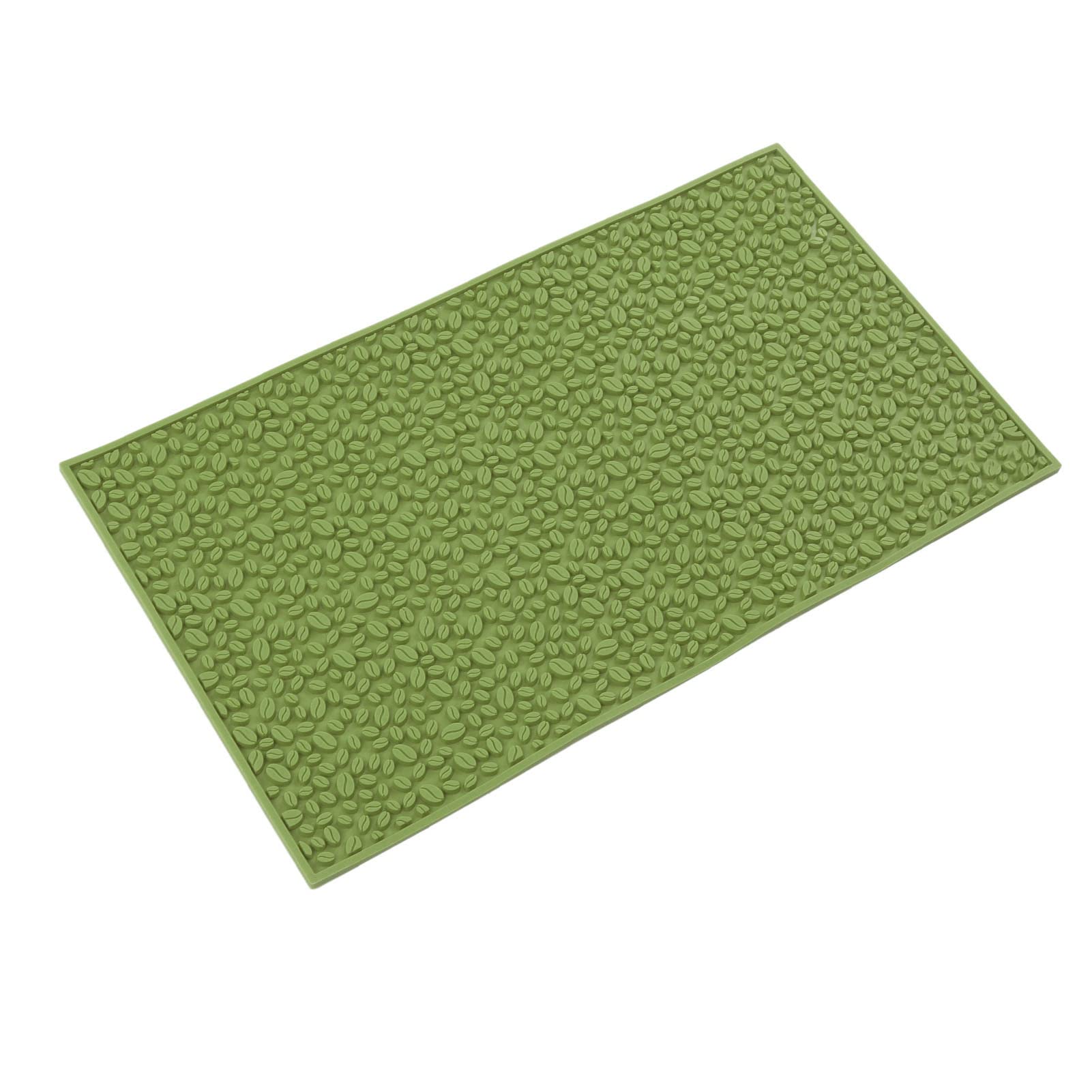 Ketsicart Bar Mat, Heat Resistant Dishwasher Safe Robust Service Mat PVC for Cafe (Green)