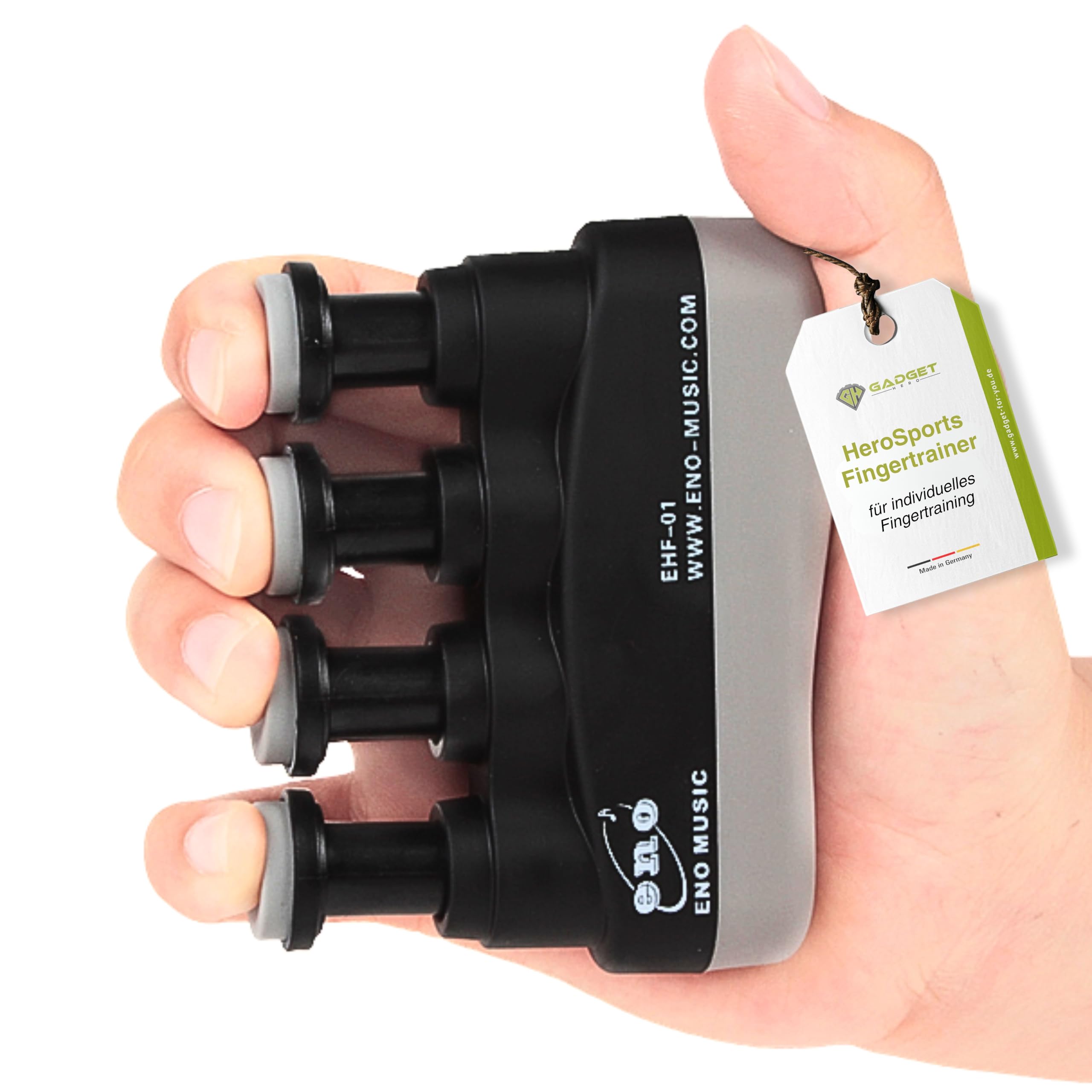 Practical Finger and Hand Trainer with variable Resistance