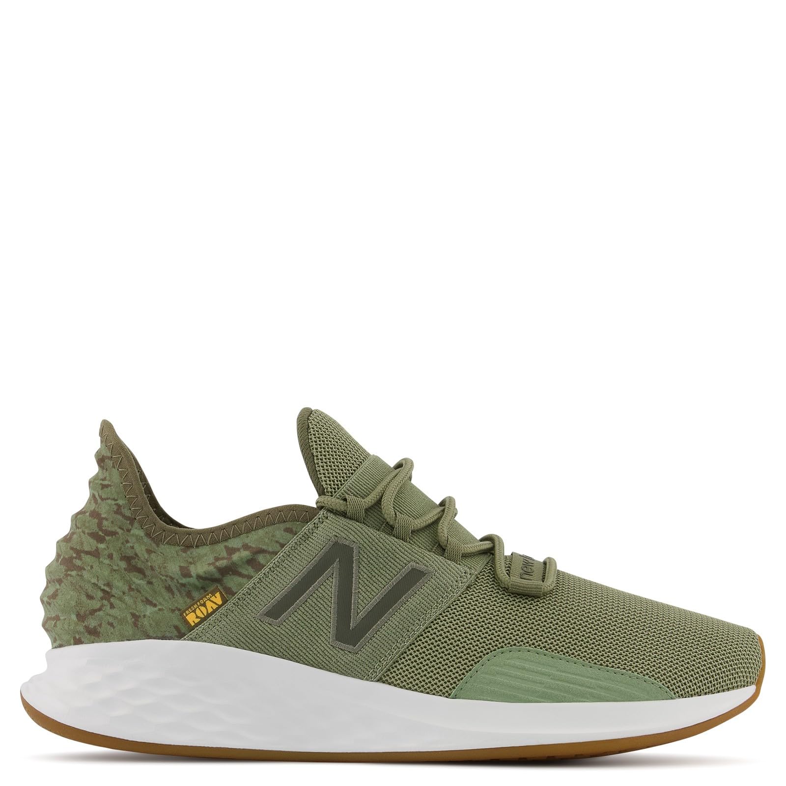New Balance Fresh Foam Roav V1 Running Shoes Lace Up Mesh Olive Green New Balance Men main image 4
