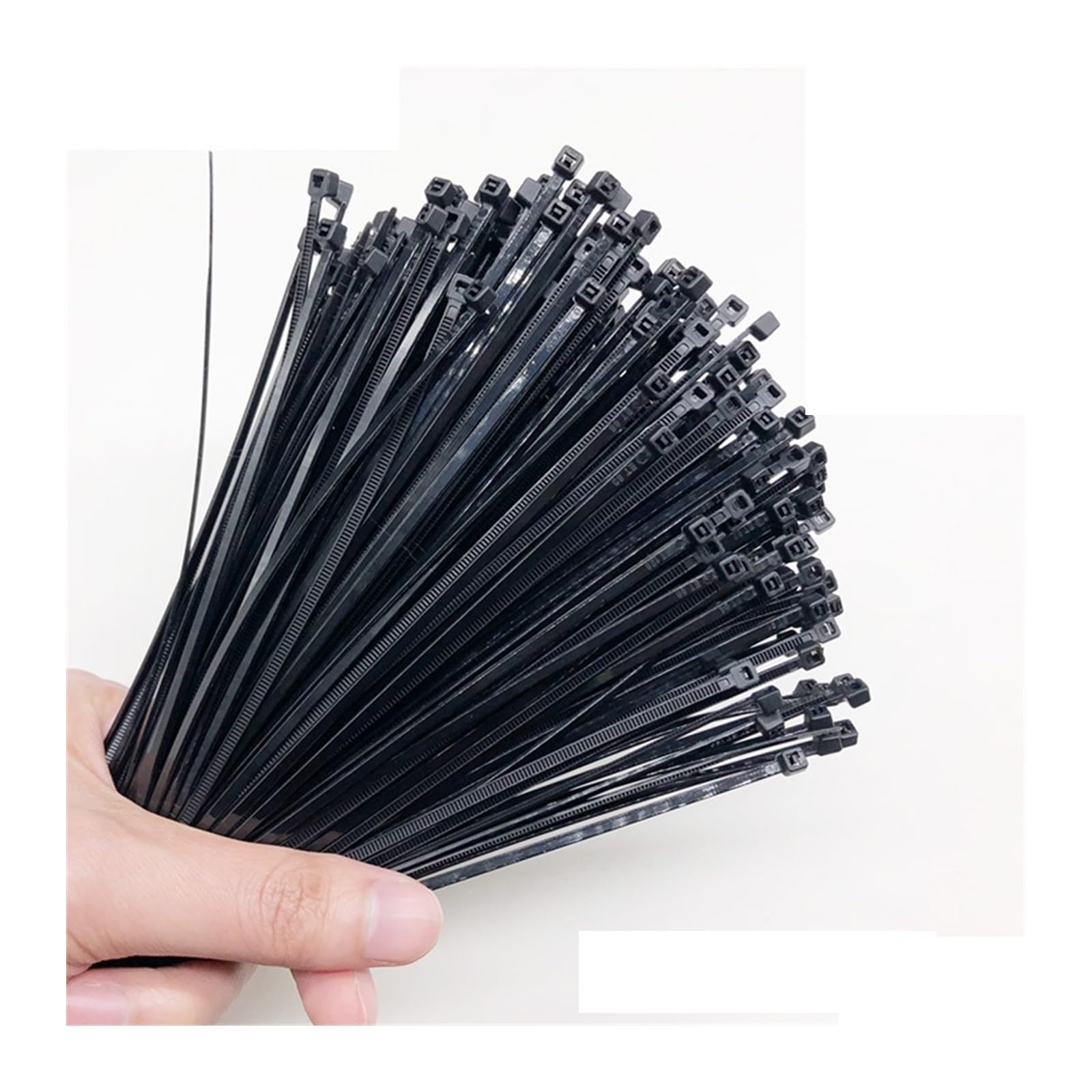 500/1000 szt. Samozaciskających opasek zaciskowych nylonowych 3 x 80-200 mm z plastikowymi paskami zaciskowymi(3x80 1000pcs)