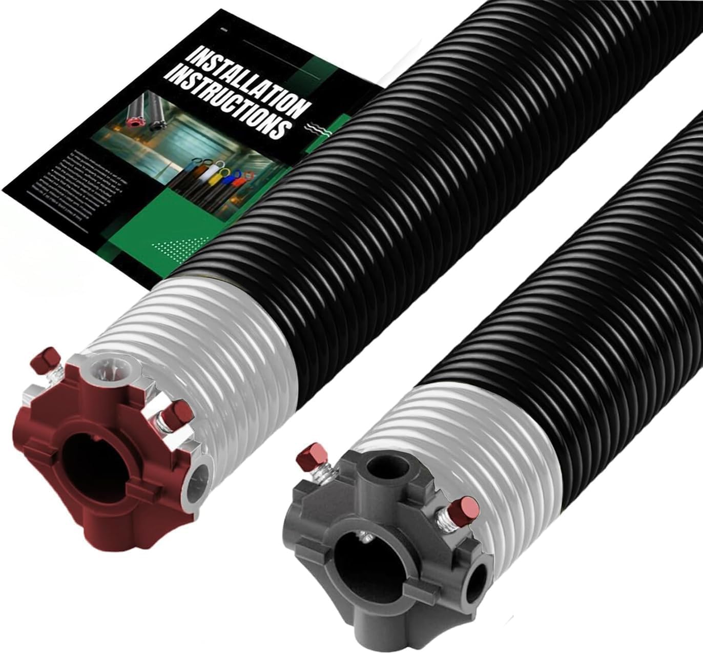 2" Garage Door Torsion Spring Black Cone 0.192 x 2 x 24" – Heavy-Duty Garage Door Replacement Spring, Up to 40,000 Cycles, Weather-Resistant, No Lubrication Needed, 5-Year Warranty (Single Spring)