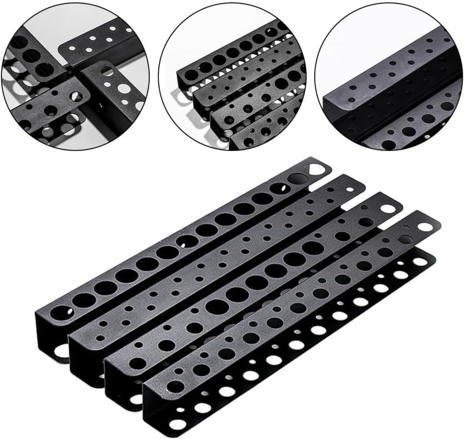 Estante de almacenamiento de herramientas de hierro, estante de almacenamiento de herramientas de hardware montado en la pared, estante de tornillos de hierro para herramientas de alta resistencia, ne