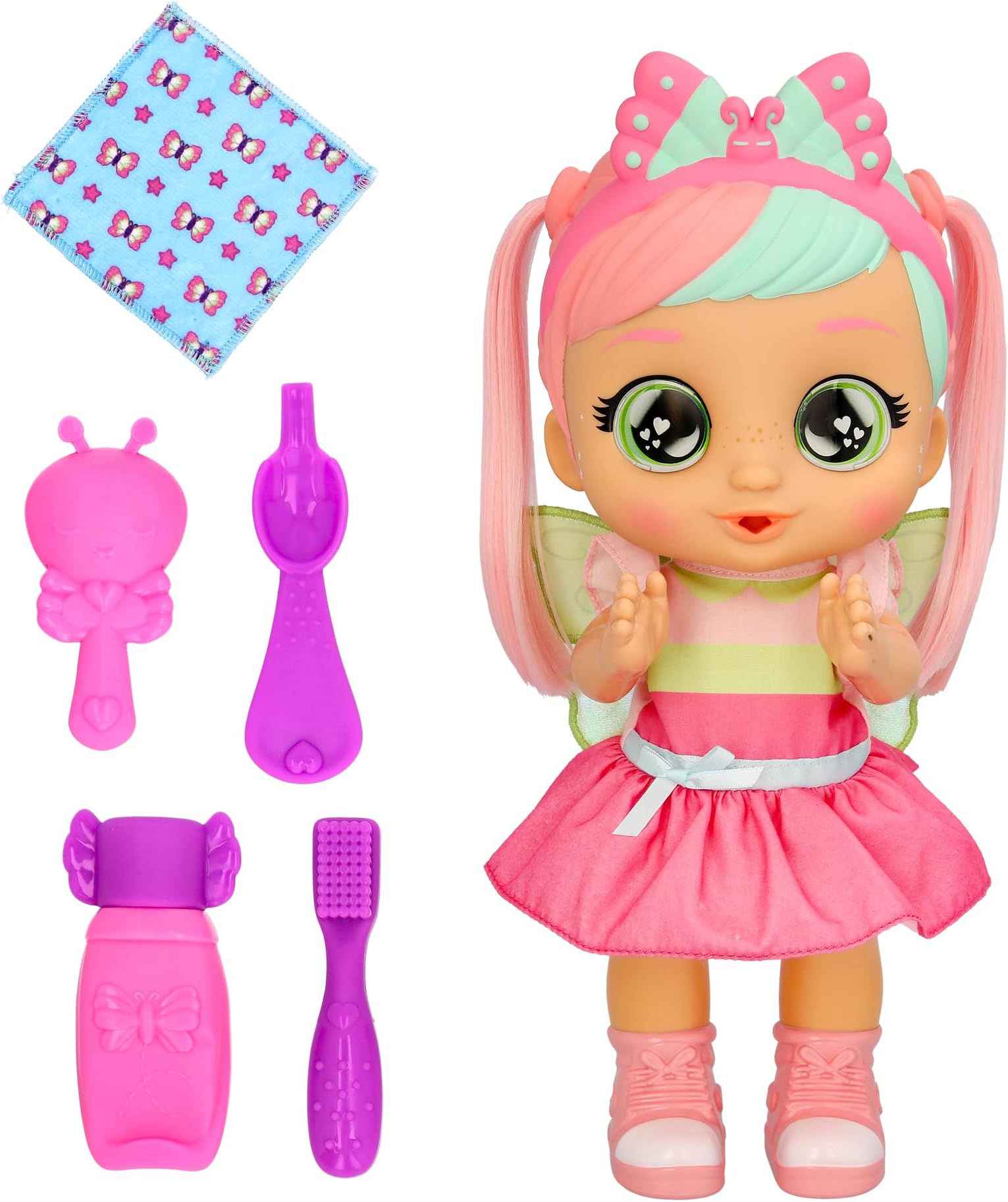 Cry Babies Bella's Morning Routine - Interactive Baby Doll with 20+ Sounds, Girls & Kids Age 18M and Up