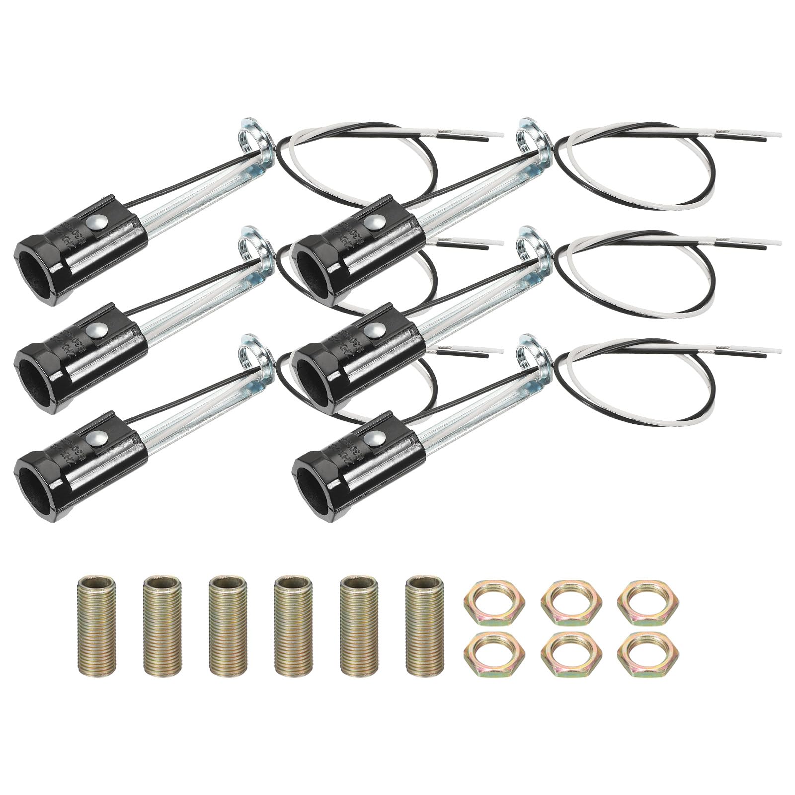 PATIKIL Candelabra Base Lamp Holder Light Socket