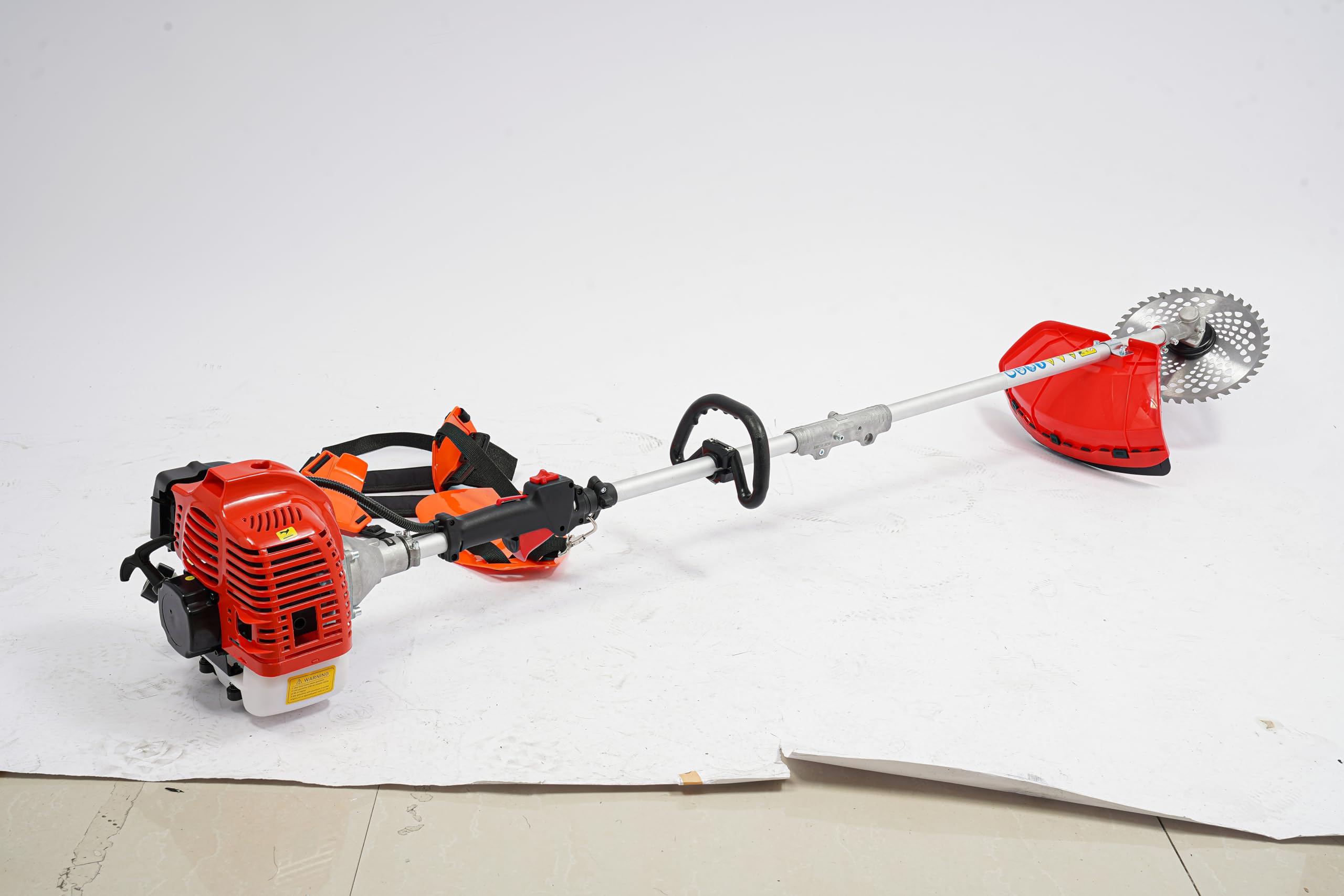 Desbrozadora de gasolina de 52 cc, con motor de 2 tiempos, 1,4 kW, 3 dientes, desbrozadora profesional de gasolina, alambre de acero, desbrozadora combinada