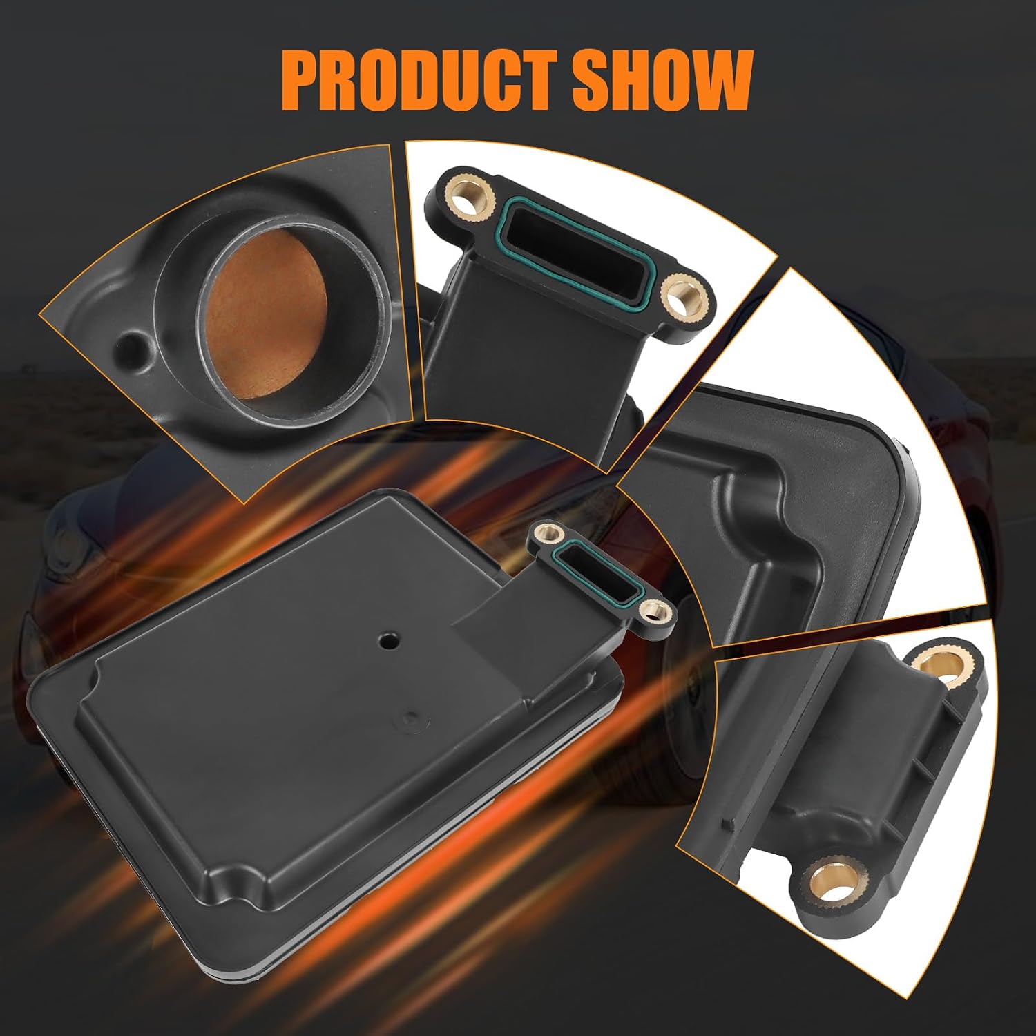 JDMSPEED Automatic Transmission Filter Oil Pan Gasket Kit | Compatible with Hyundai Accent/Elantra/Santa/Tucson 1.6 1.8 2.0 2.4L L4 V6 2010-2021 Replaces 46321-3B600 463213B600 41503