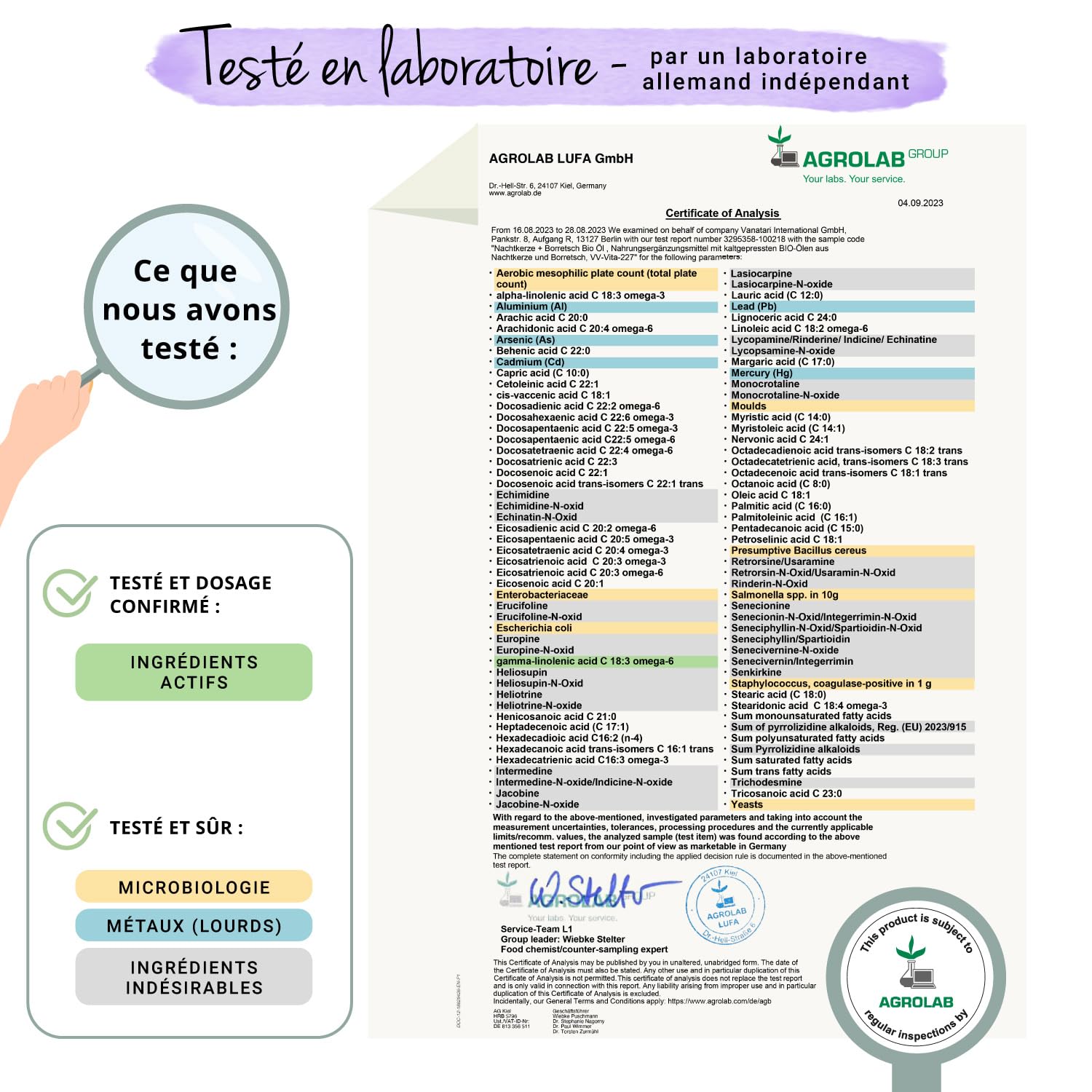 Onagre BIO + Bourrache - 700 mg | VEGAN & Naturel | Avec Omega 6 | Pour la Peau + Rééquilibrage hormonal | Qualité Supérieure & Sans Additifs | 3 Mois | Vegavero®