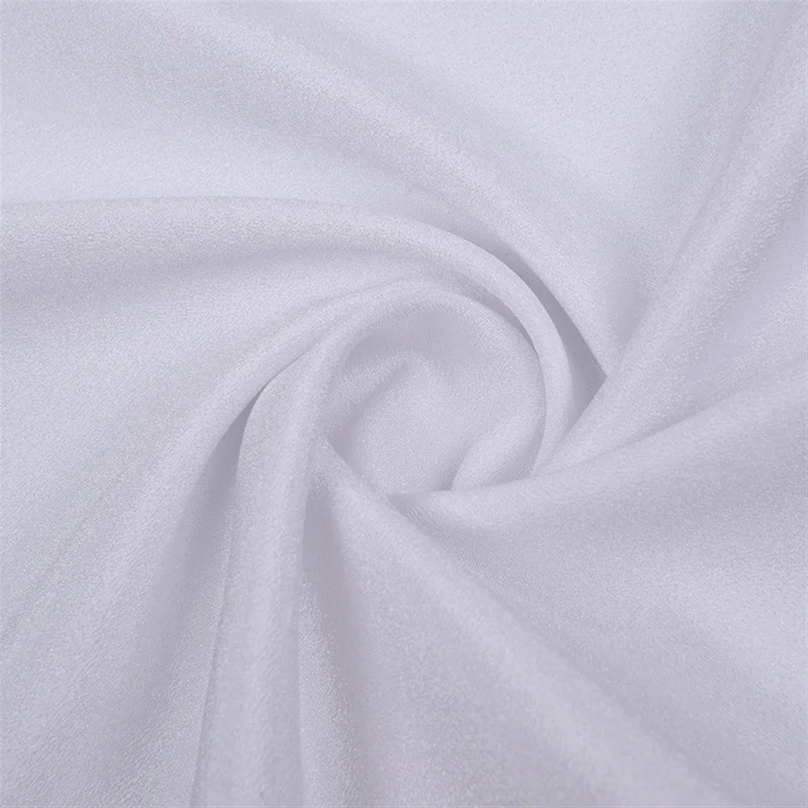 Mantel Antimanchas Mantel de Franela Color sólido Tela para Comida Boda Fiesta Cocina Camping(White)