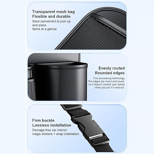 Miniatura 5 de Trunk Storage Organizer,Vehicle Seatback Divided Bag  Multifunctional Car Backseat Trunk Leather Storage Bag for Camping Travel