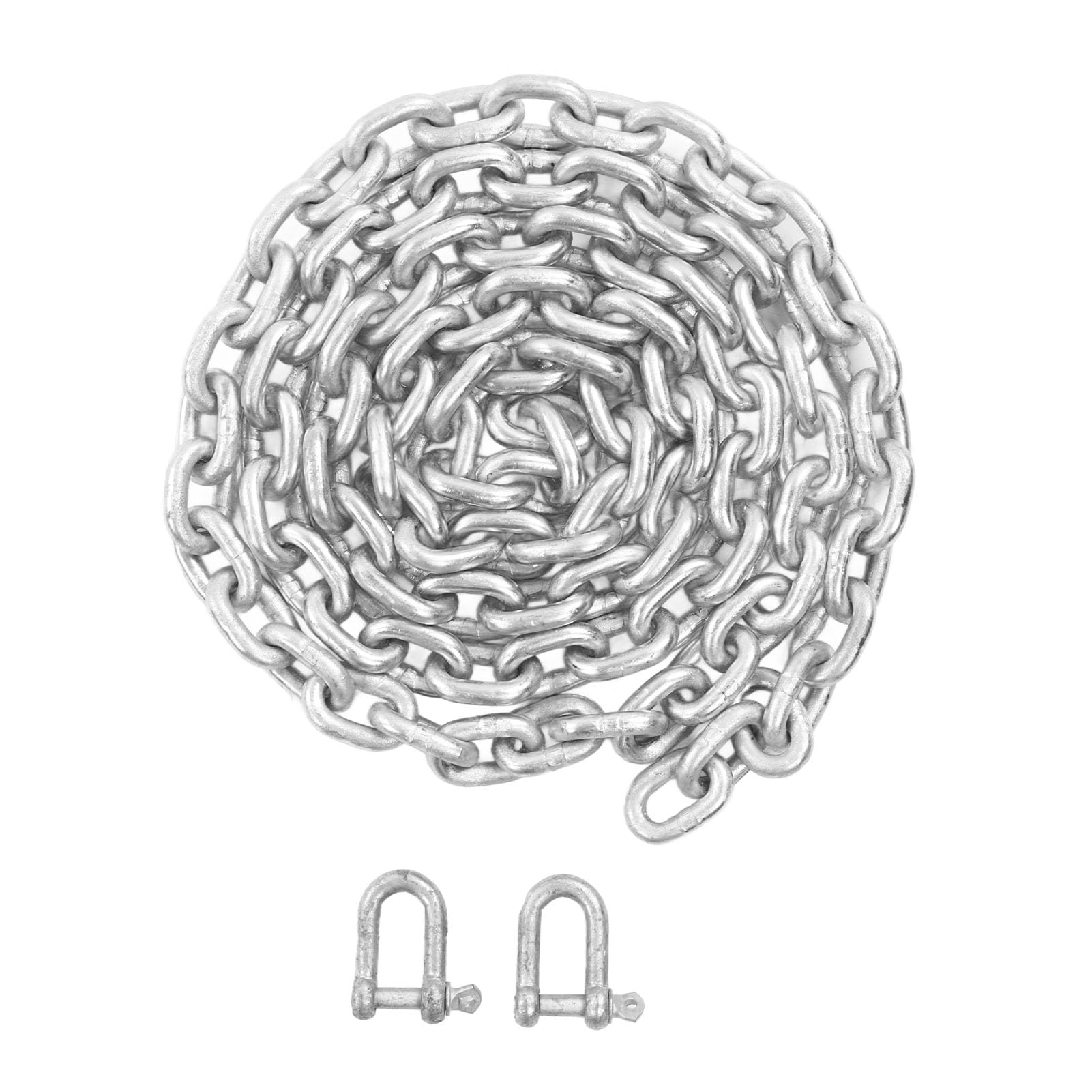 Ausla Kit di Ancoraggio per Nave Ancora per Barca in Acciaio al Carbonio 13 Libbre Stile con Corda in Nylon e Catena per Barche da 20 a 32 Piedi Set Rapido per Tenuta Forte per Uso in Acqua di Mare