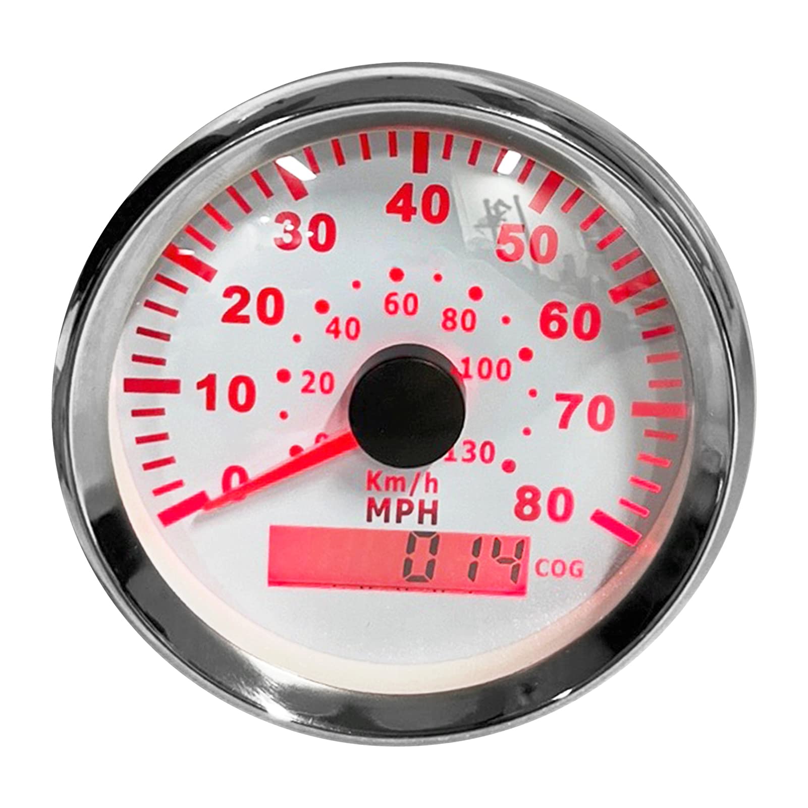 Piaggio Si NInE-ROnG Tachimetro LCD Retroilluminato Olio Motore Termometro Acqua Display Digitale Batteria Sostituibile Per Moto ATV Barca Marine Compressore Pulitori (TS001 Contachilometri Moto