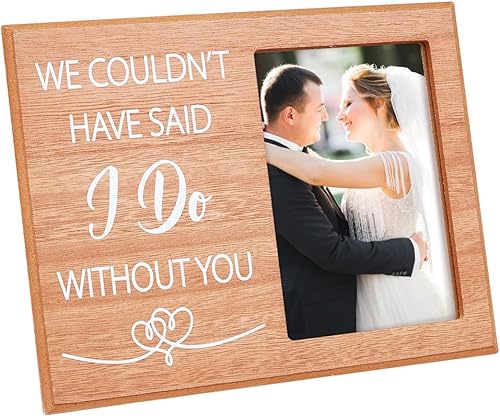 Marco de fotos de madera para boda de 4 x 6 pulgadas, marco de fotos conmemorativo, regalo de dama de honor, regalo de dama de honor, regalo de
