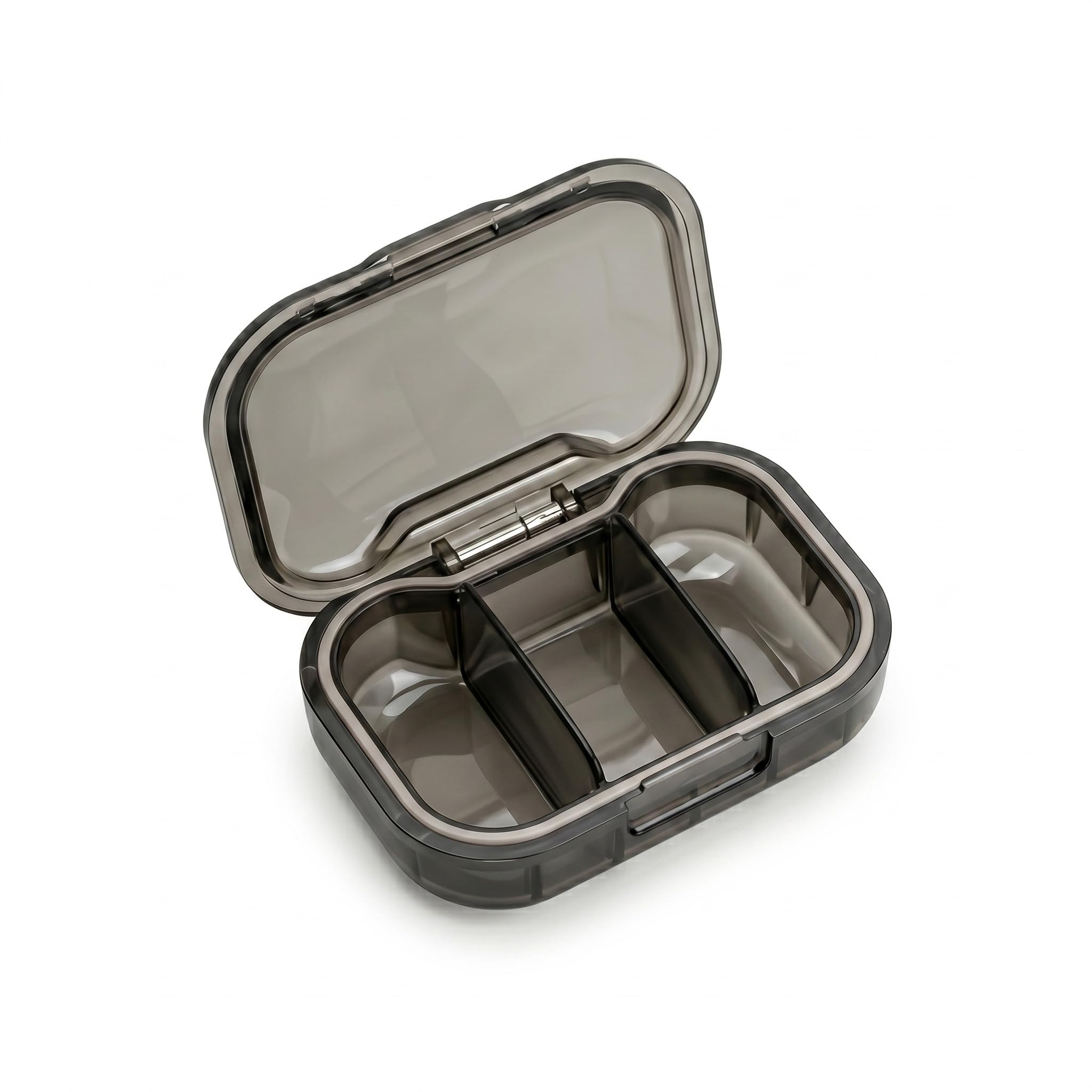 Photo 1 of 1 Pack Portable 3 Compartment Pill Box for Travel