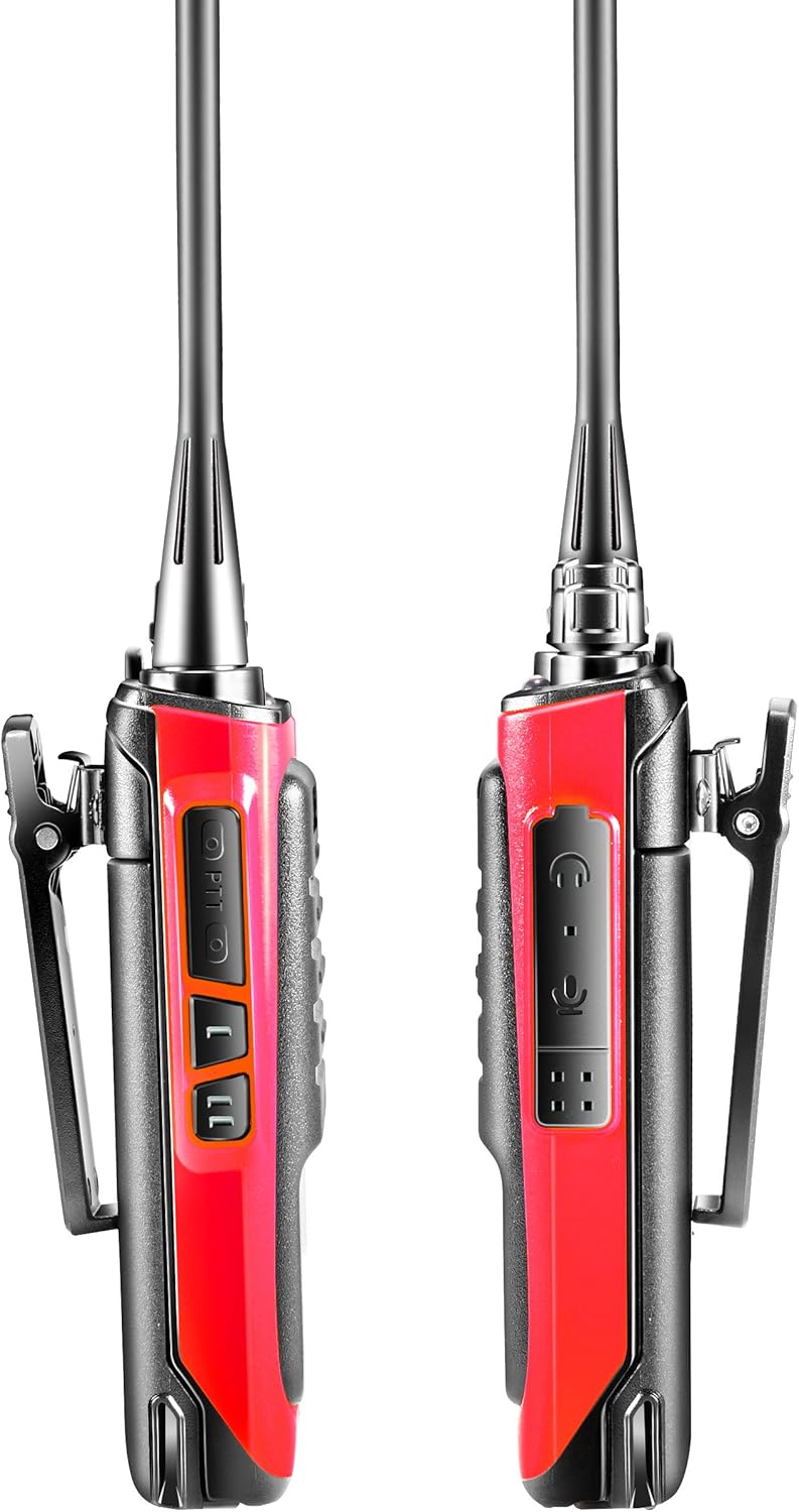 Best Cyber Monday 🔥 Arcshell Rechargeable Long Range Two-Way Radios with Earpiece Headsets 3 Pack Walkie Talkies Li-ion Battery and Charger Included