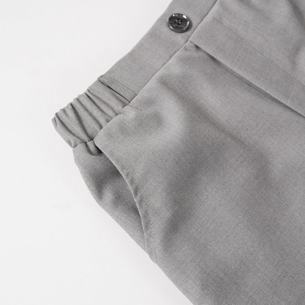 LOLANTA 4 Piezas Traje Corto de Boda para niños, Conjunto de Ropa de Ceremonia, Camisa + pantalón + Chaleco + Pajarita, 2-13 años