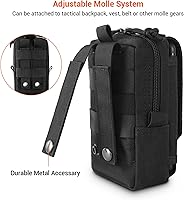 Vista 2 de Bolsa táctica Molle bolsa militar para hombres al aire libre bolsa de herramientas EDC bolsa de herramientas utilitario organizador chaleco paquete