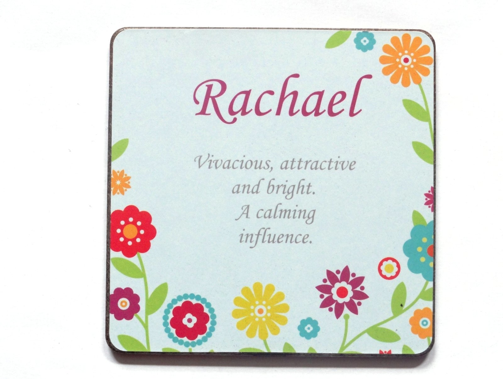 Casa Grande Rachael Personalised Meaning of Name Coaster