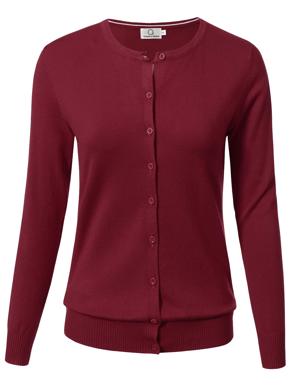 Allsense Women's Long-Sleeve Crewneck Cardigan