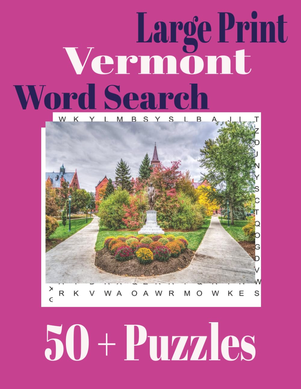Large Print Vermont Word Search (Large Print State Word Search)