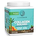 Vegan Collagen Protein Powder for Women Silica Plant Based Collagen Powder Coffee Flavor with Vegan Hair Skin and Nails Vitamins Non-GMO No Added Sugar Soy Dairy & Gluten Free (Coffee, 20 Servings)