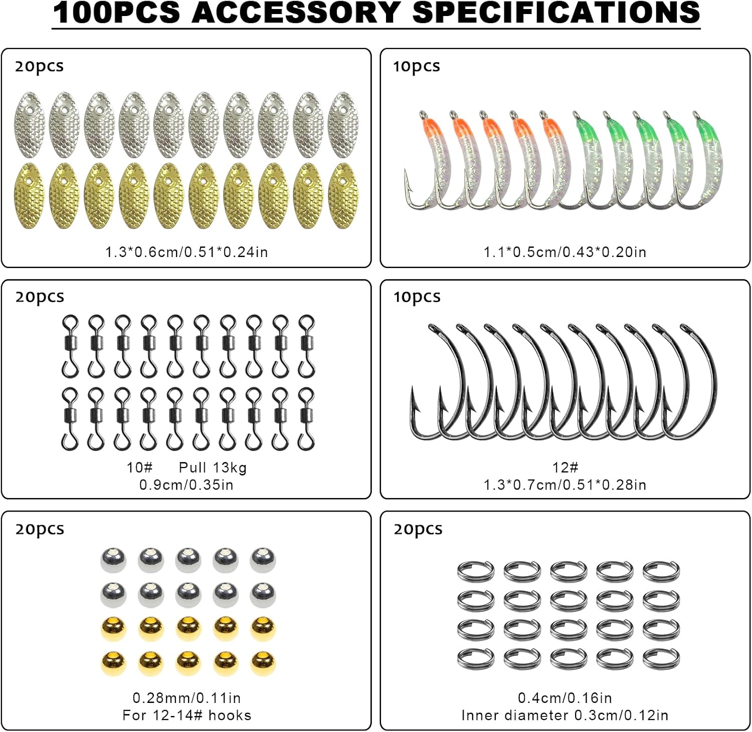 107Pcs Fly Tying Materials Kit-Complete Fly Tying Supplies | with Fly Fishing Feathers,Thread,Spinner Blades,Hooks,Beads,Snap Swivels for DIY Fly Flies Beginners Friendly