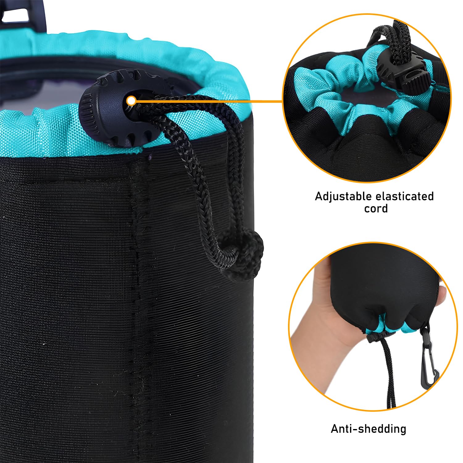 Sacchetti Lenti,4 Custodia per Obiettivo,Custodia Protettiva per Obiettivi In Neoprene,Con Coulisse Regolabile,Custodia Protettiva per Obiettivi e Accessori Della Fotocamera