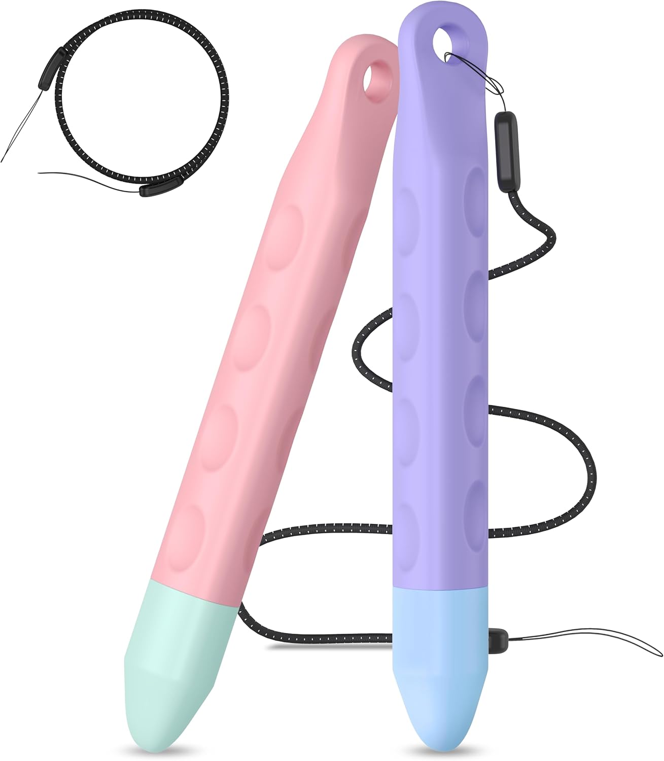 Kid-Friendly Stylus Pens for Touch Screens – 2 Pack Anti-Rolling Stylus for Kids, Compatible with iPad, iPhone, Tablets, Kindle, and All Touch Screen Devices(Pink + Purple) Kid-Friendly Stylus Pens for Touch Screens – 2 Pack Anti-Rolling Stylus for Kids, Compatible with iPad, iPhone, Tablets, Kindle, and All Touch Screen Devices(Pink + Purple)
