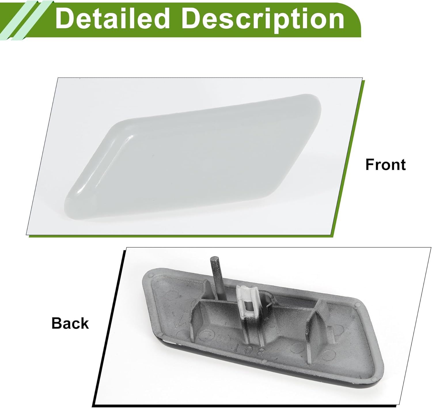 Front Left Side Bumper Headlight Washer Nozzle Cover Cap for Lexus GX460 2014-2019 8504560080 Unpainted Bumper Trim Nozzle Cover 1 Pc