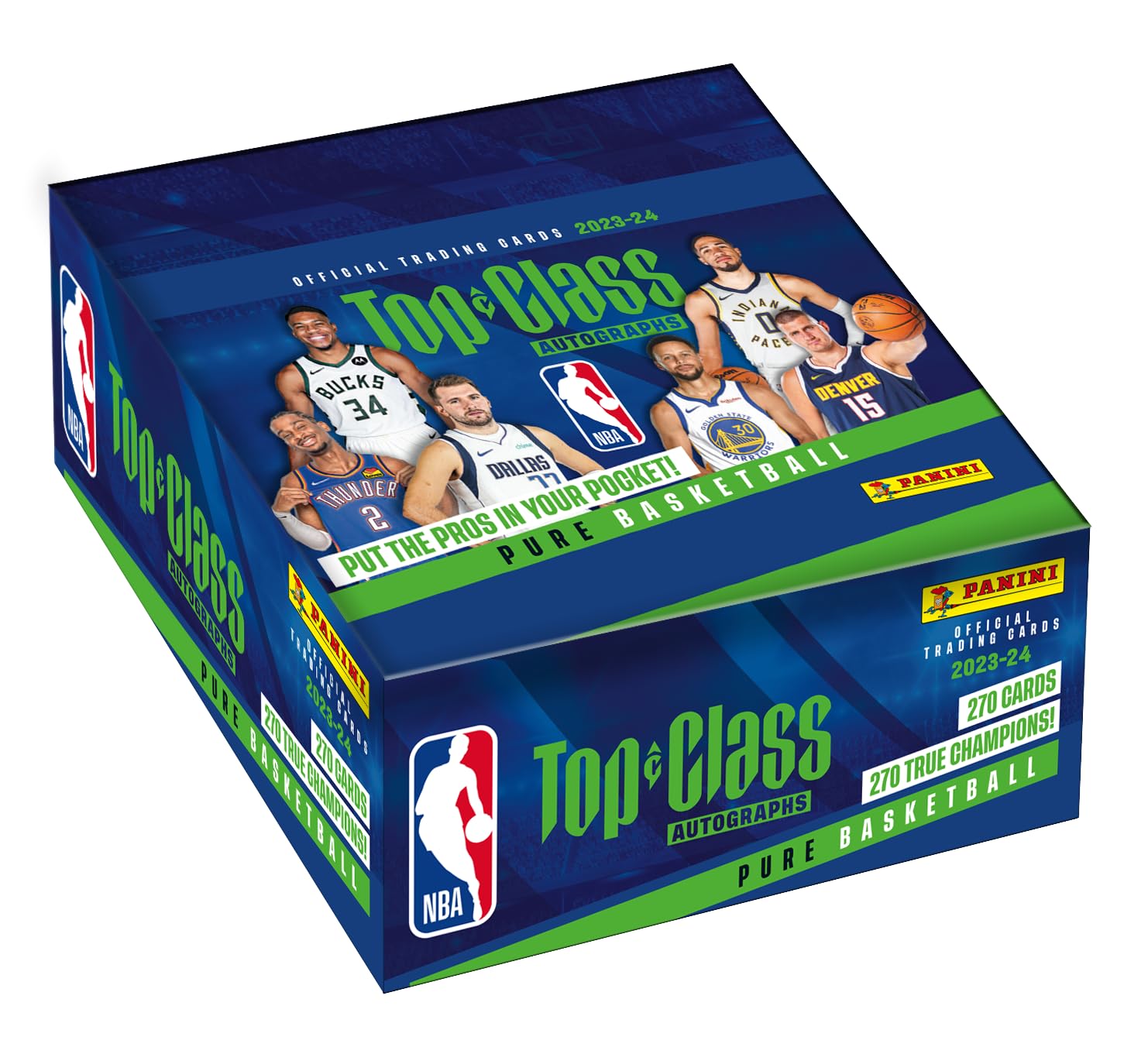 PaniniTop Class NBA 2024 Trading Cards Box of 24 (8 Cards per Pouch), 004637BOX24F