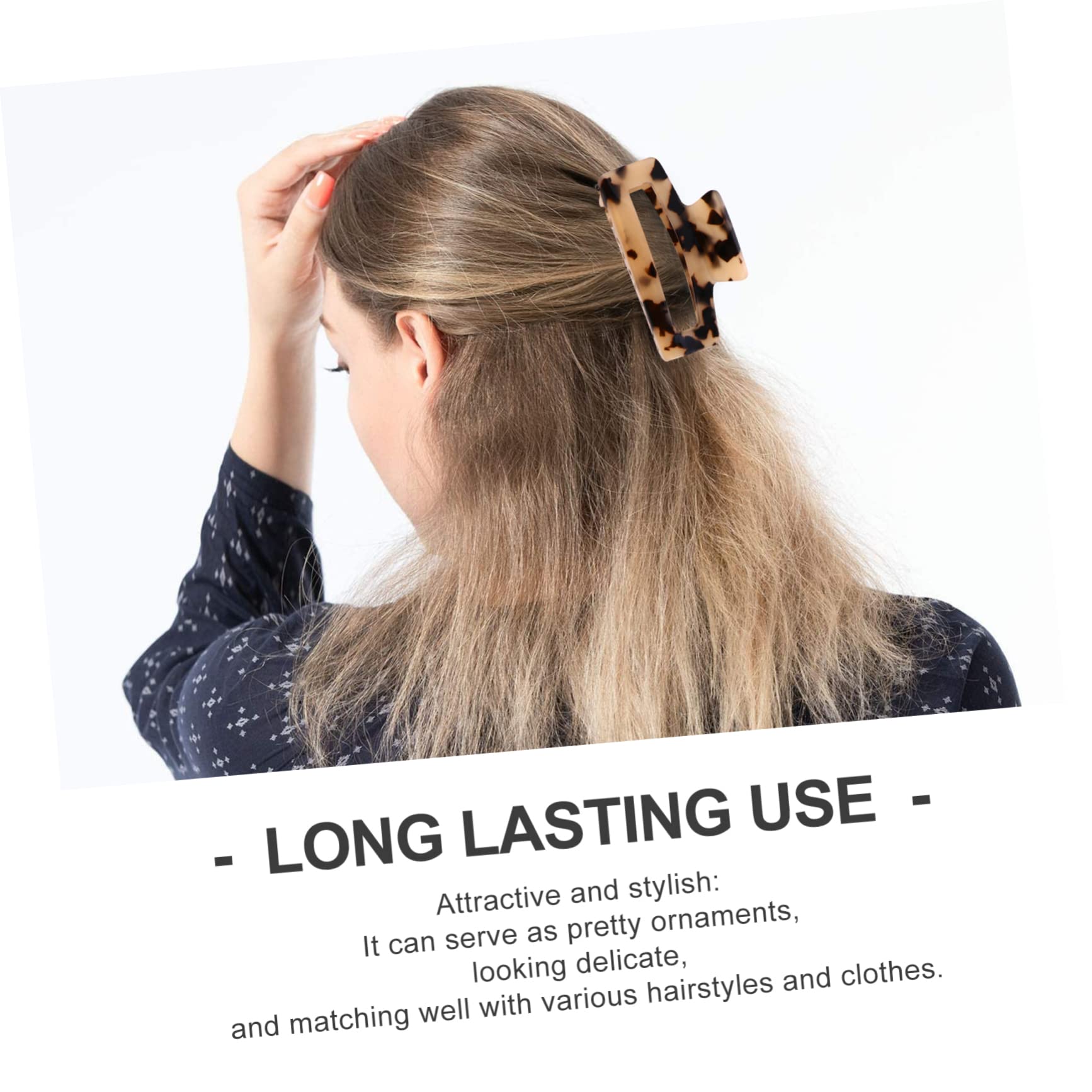FRCOLOR 12 Stk Greifer Aus Acetat Haarklammer Kralle Groß Haarklemme Französische Haarklammern Haarbananenclips Haarkrallen Für Dünnes Haar Haarspange Acryl Acetatfolie Mädchen Modellieren