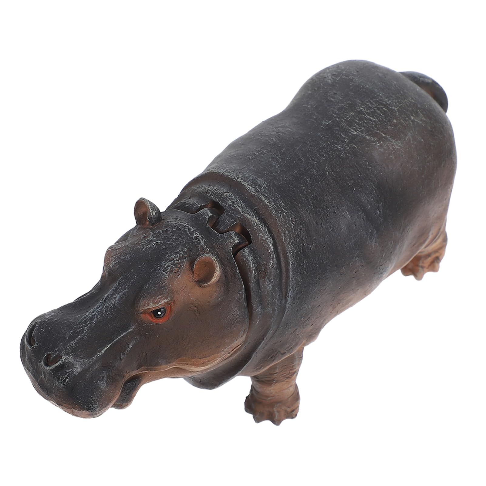 BESPORTBLE Funny Lifelike Hippo Air Pump for Fish Tank Decoration Creative Bubbling with Oxygen Enrichment Silent Aquarium Air Pump Accessories Charming Aquatic Ornament