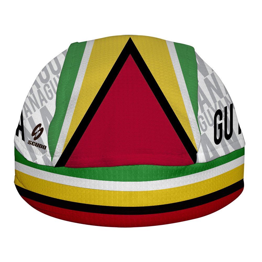 Guyana Flag ScudPro Skullcap White