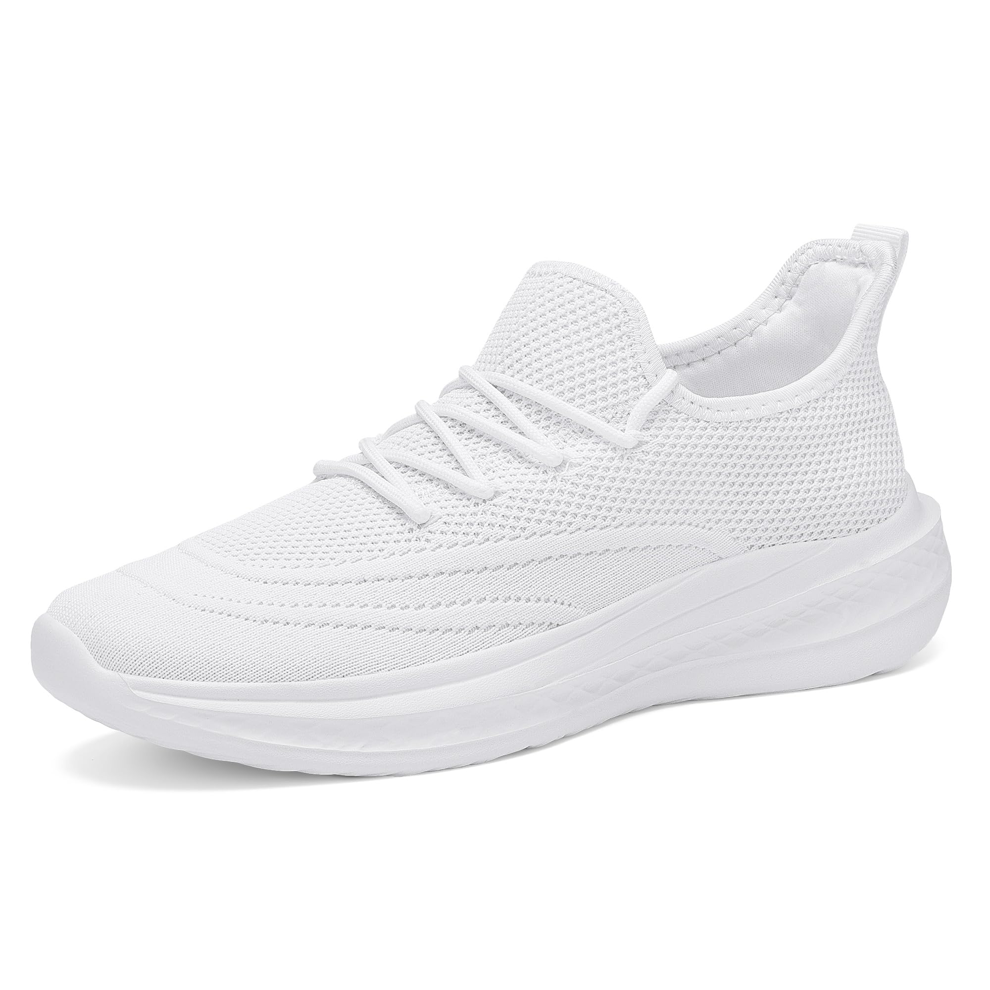 VAMJAM Men's Running Shoes Slip On Walking Shoes Non Slip Lightweight Workout Breathable Gym Sneakers Fashion Mesh Sneakers