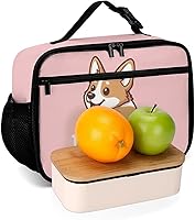 Vista 7 de Corgi - Lonchera reutilizable para perros, bolsa térmica con aislamiento, lonchera para comida y alimentos, bolsa de mano para mujeres, niños