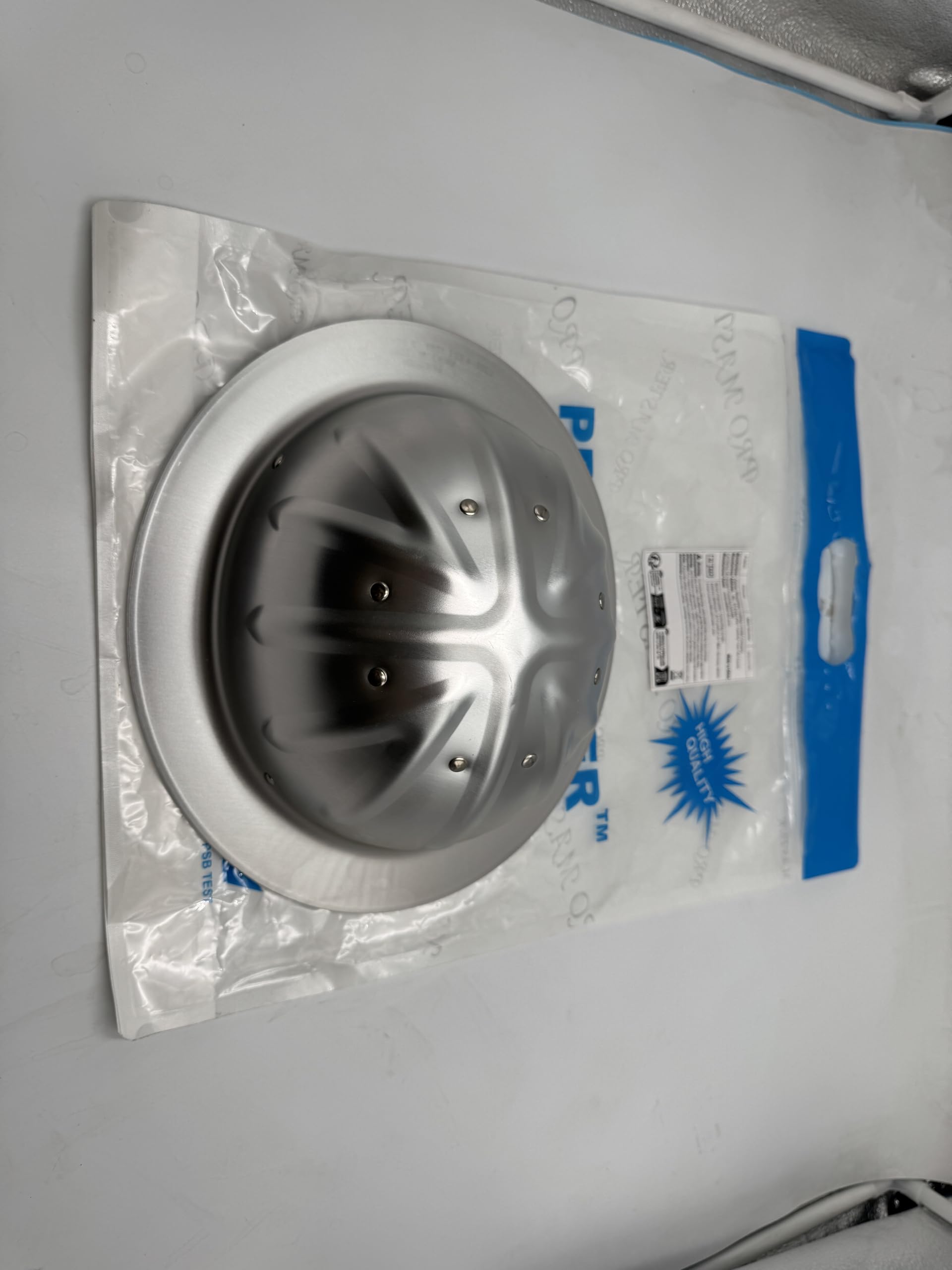 Casco de Obra de Seguridad de Aluminio con Visera Completa y Suspensión de Trinquete, Color Plateado, Talla Única
