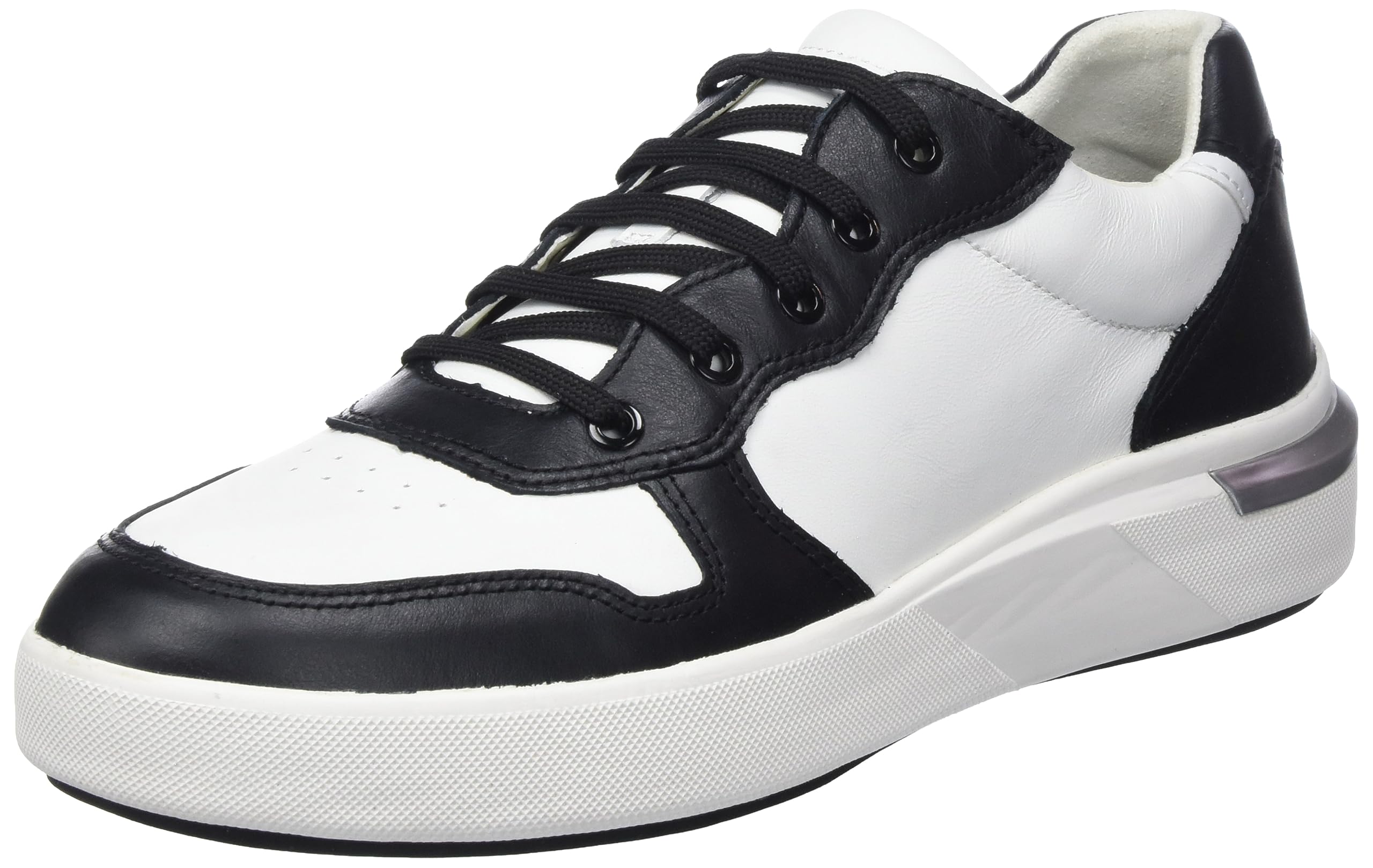 Geox Women's D Dalyla ASneaker, White Black, 5 UK