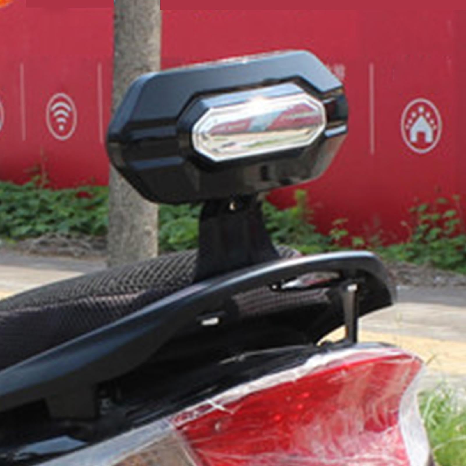 Schienale per moto, comodo supporto per schienale moto, schienale elettrico staccabile, per passeggero e scooter