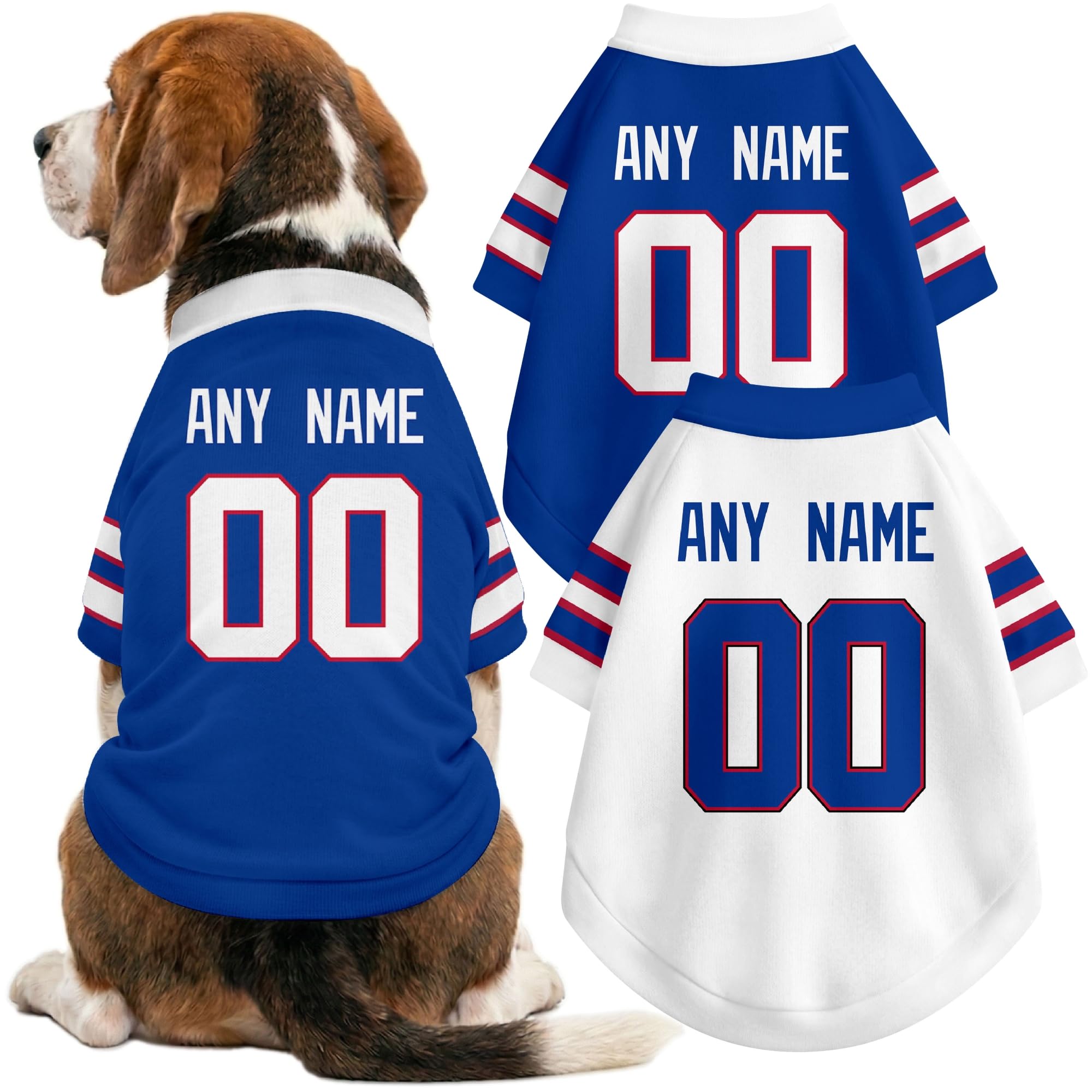 Buffalo Dog Clothes Custom Name Number T Shirt for Dog Gifts