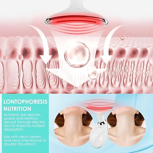 Miniatura 4 de Doset - Masajeador facial con terapia de luz roja para rostro y cuello, varita para esculpir el rostro en 7 colores