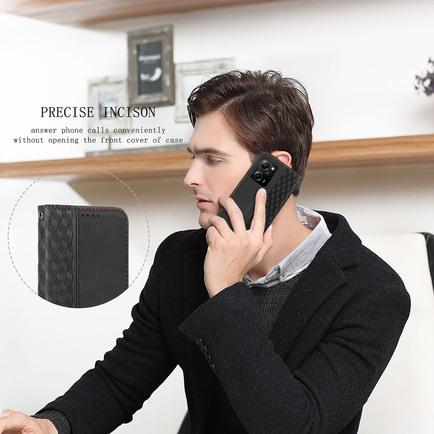 TIANCI Cover Portafoglio Per Xiaomi Poco X5 Pro – Custodia In Pelle Sintetica Con TPU Antiurto, Slot Carte E Supporto Stand - 2