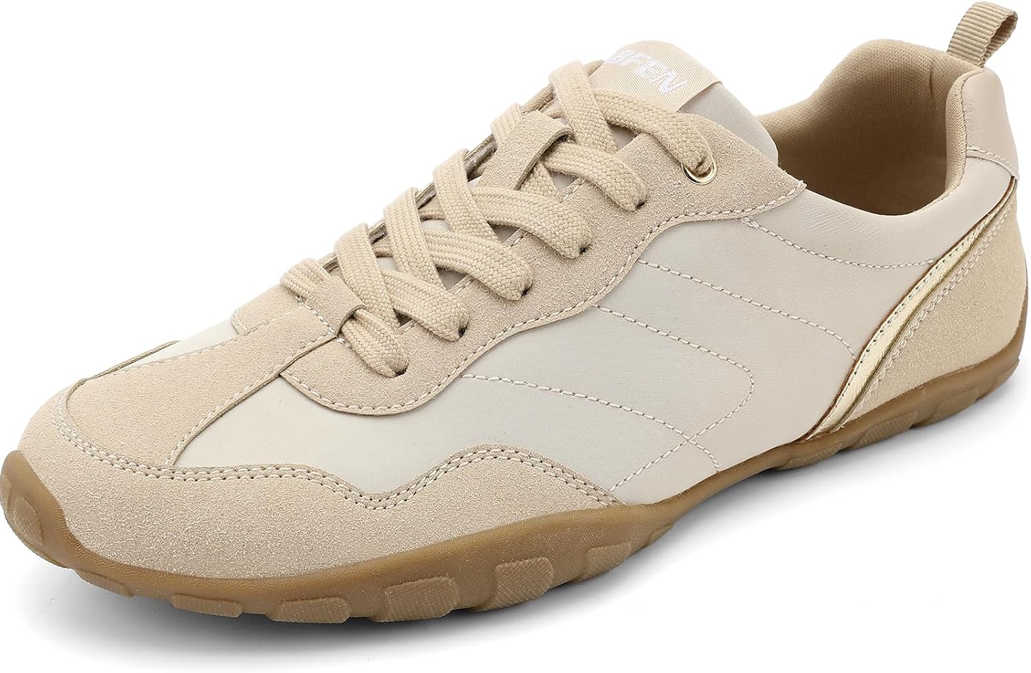 UBFEN Womens Retro Fashion Sneakers All-Day Minimalist Comfortable Walking Tennis Shoes Lightweight Zero Drop Barefoot Style