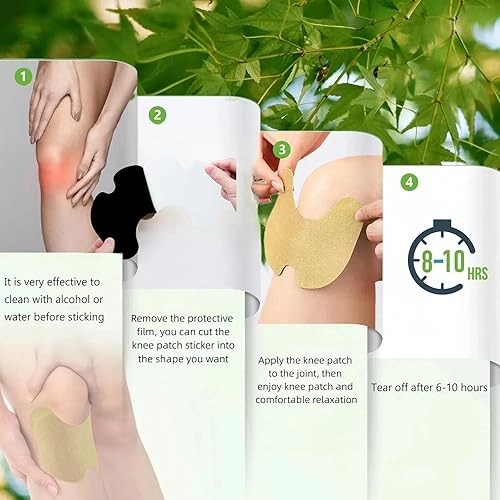 Miniatura 5 de Parche de rodilla de 36 piezas, de larga duración para articulaciones musculares, parches de hombro y cuello, parche de compresión de calor a base
