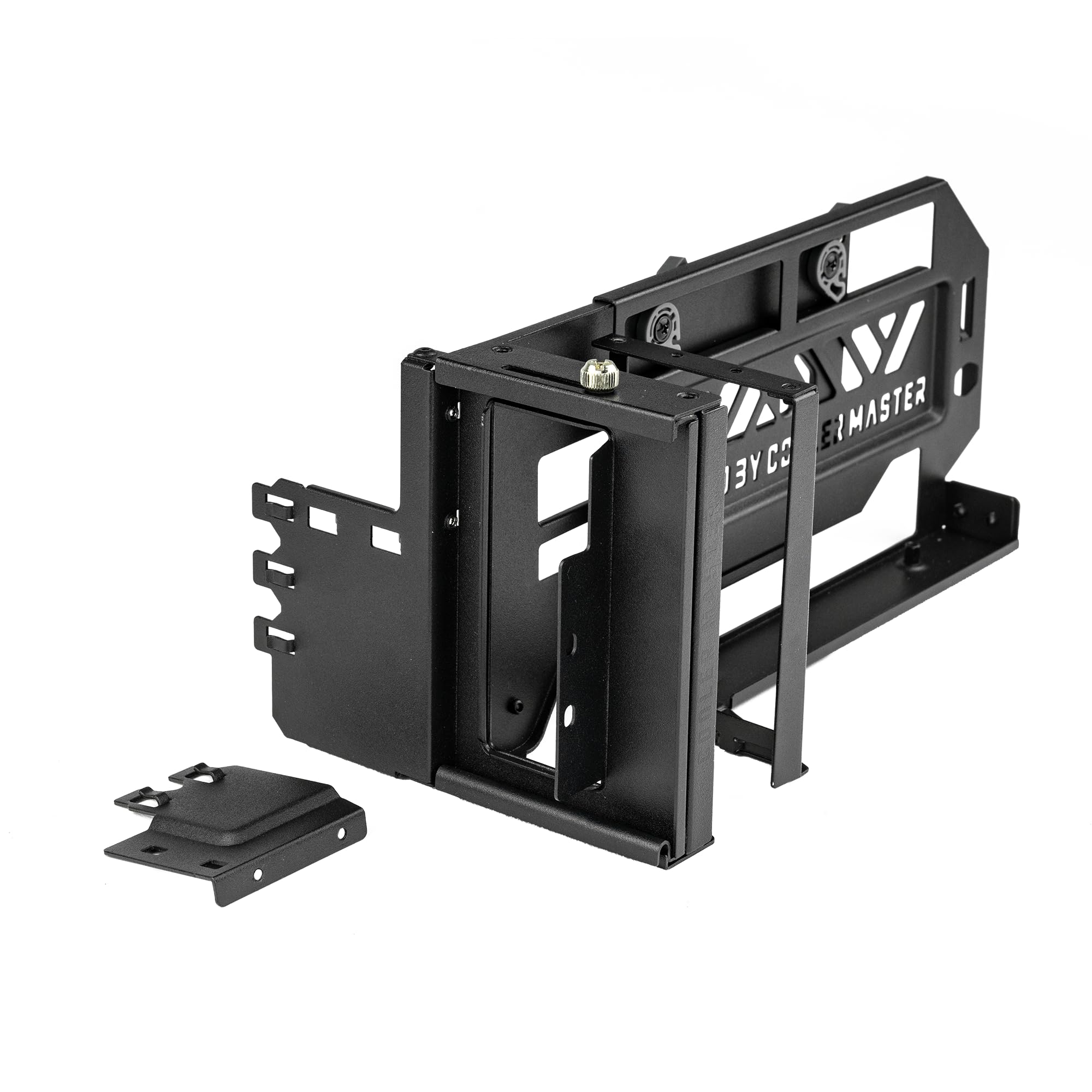 Cooler Master Porta schede GPU verticale Gen5 con cavo riser PCIe 5.0 x16, supporto per scheda grafica regolabile per custodie E-ATX, ATX e Micro-ATX, supporta GPU a triplo slot, nero