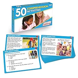 Junior Learning JL355 50 Comprehension Activities, Multi, Medium