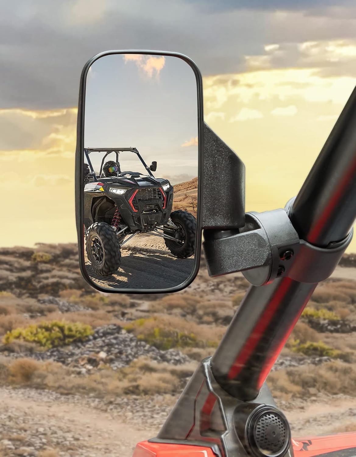 UTV Mirrors, UTV Side Mirrors with Adjustable Mirror, Compatible with ATV UTV SUV, Polaris Ranger General, Can Am Defender HD8 10, 2021-2023 Commander