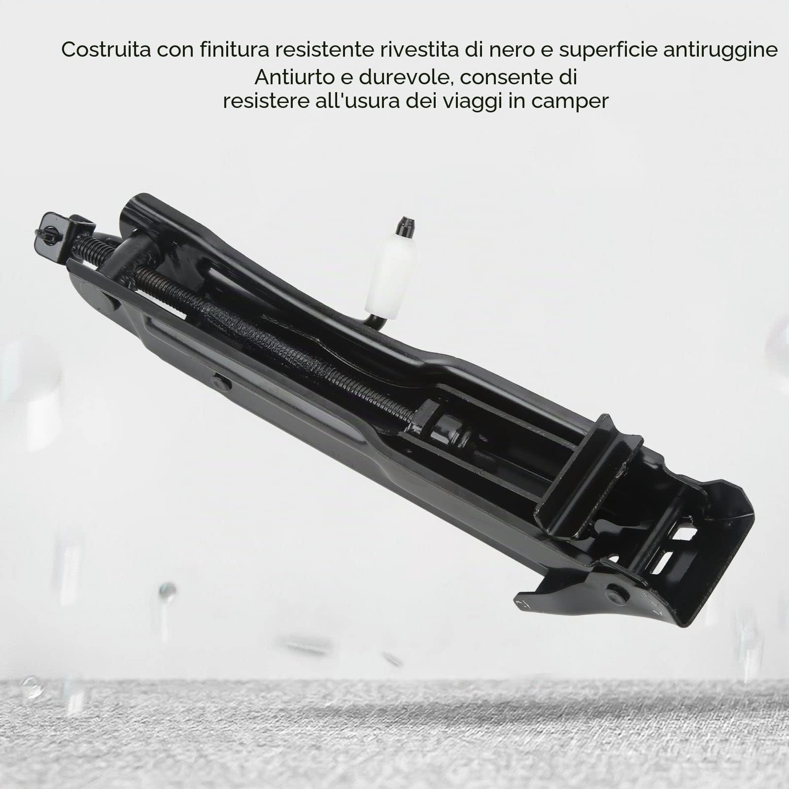 Fockety Sollevamento con capacità di 1,7 tonnellate, cric Automatico con Albero Pieno per rimorchi Camper RV Veicoli di Piccole e Medie Dimensioni