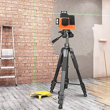Amazon | 多機能アルミニウム三脚、レーザー墨出し器に対応、4段
