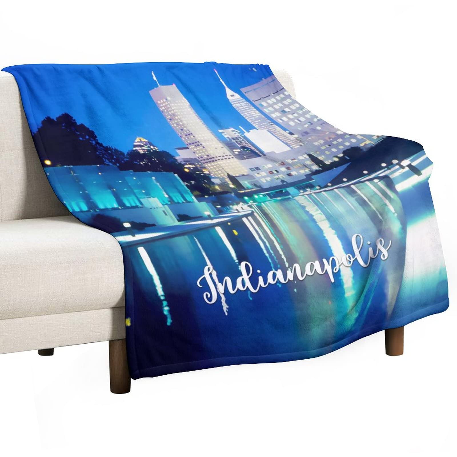 Couverture polaire Indianapolis 127x152 cm pour canapé et salon moderne